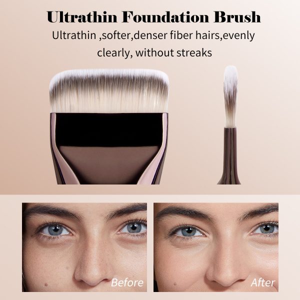 MAANGE 3pcs Professional Makeup Brush Face Beauty Tools 3PCS Professional Foundation Brushes Applied Evenly Foundation Brushes
