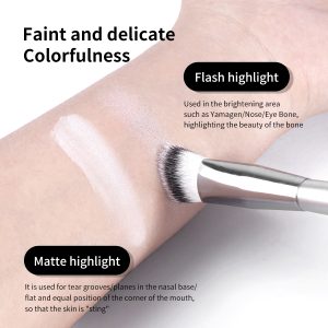 MAANGE Professional Single Makeup Brush Set 1pcs Brush Custom logo Triangular Bevel Brush Luxury Professional Makeup Brush Set - 图片 5