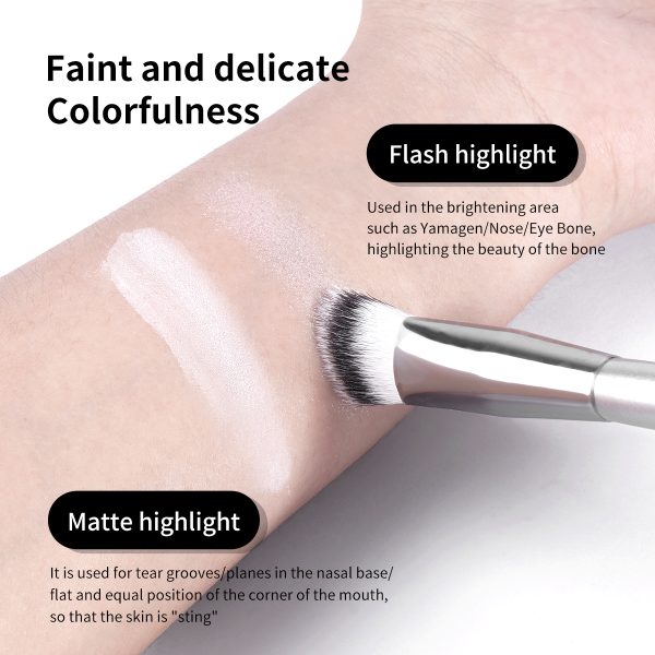 MAANGE Professional Single Makeup Brush Set 1pcs Brush Custom logo Triangular Bevel Brush Luxury Professional Makeup Brush Set