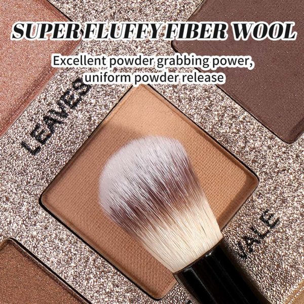 MAANGE 7pcs Synthetic Hair Makeup Brush Set Powder Brush Concealer Brush Customizable Facial Makeup Brush Set
