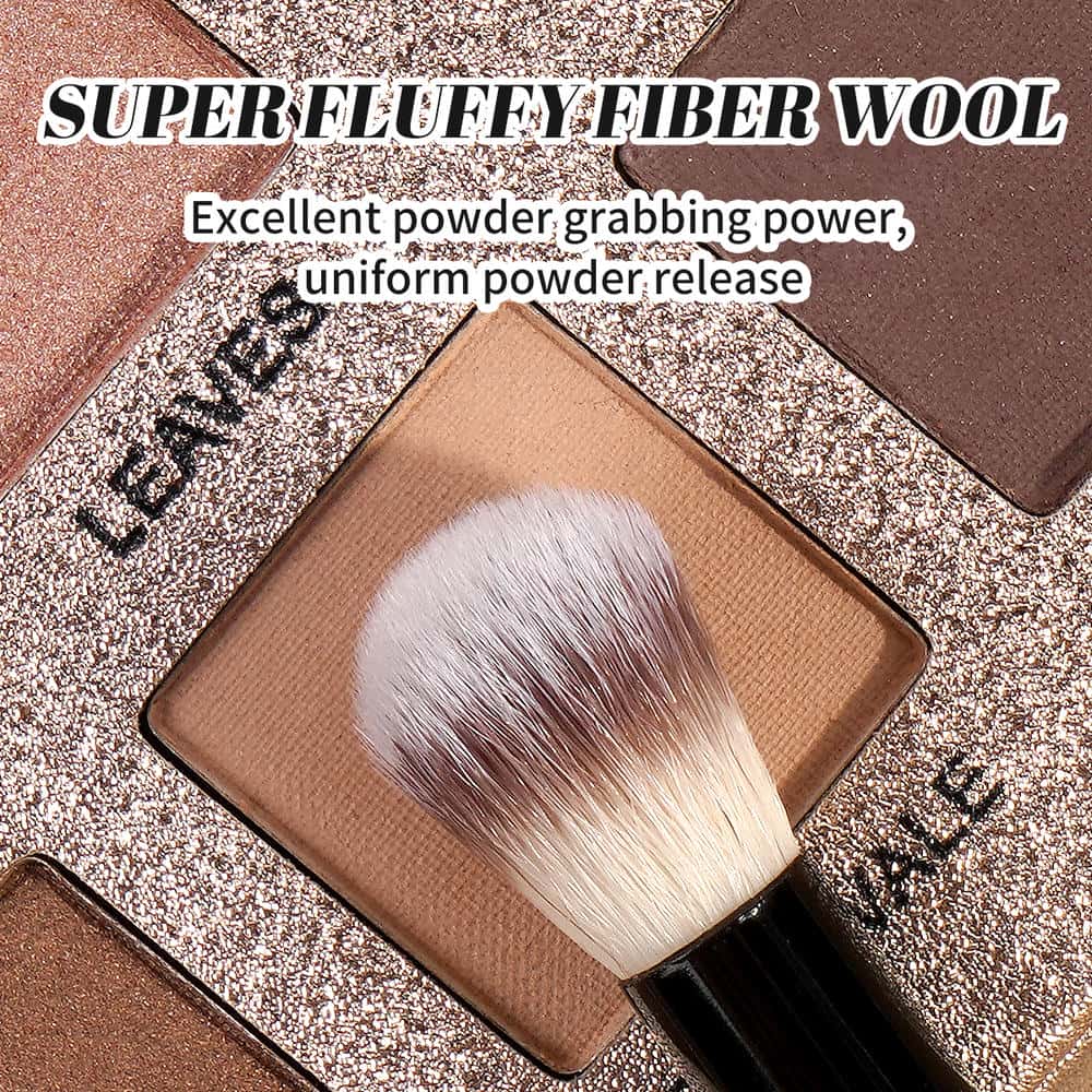 MAANGE 7pcs Synthetic Hair Makeup Brush Set Powder Brush Concealer Brush Customizable Facial Makeup Brush Set - 图片 3