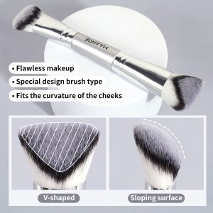 MAANGE Professional 17pcs Makeup Brush Set Premium Synthetic Foundation Concealer Eyeshadow Travelling Daily Makeup Brushes - 图片 7