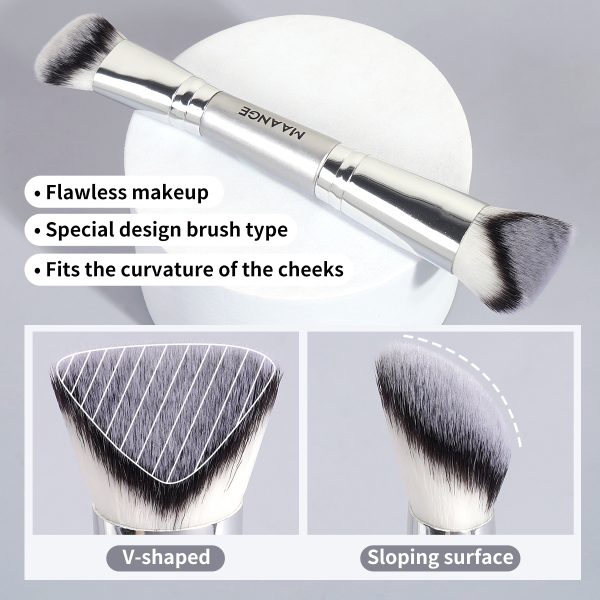 MAANGE Professional 17pcs Makeup Brush Set Premium Synthetic Foundation Concealer Eyeshadow Travelling Daily Makeup Brushes