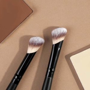 MAANGE Wholesale Custom Logo 4pcs Double Ended Foundation Makeup Brushes Private Label Professional Makeup Brush Set - 图片 6