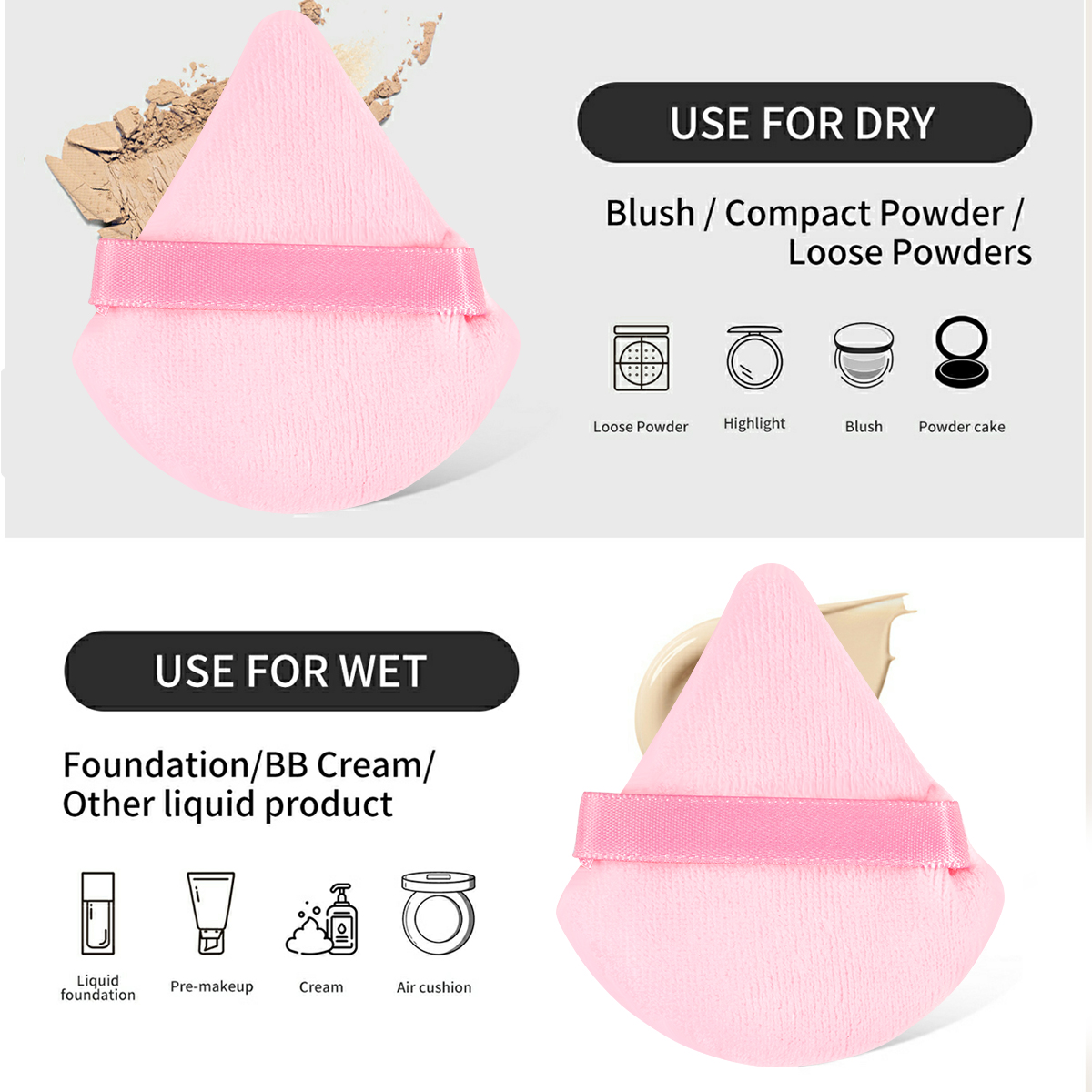 MAANGE Wholesale New Arrival Professional 32pcs Makeup Brushes Set 15pcs Powder Puff Makeup Bag Facial Makeup Brush Set - 图片 6