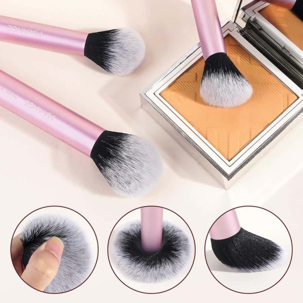 MAANGE Custom OEM&ODM 6PCS Makeup Brush Synthetic Hair 4pcs Powder Puff Customizable Facial Makeup Brush Set