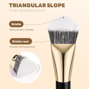 MAANGE Wholesale New Arrival 17pcs Gold Cosmetics Brush Set Travel Makeup Brushes Professional Makeup Brushes Set - 图片 3