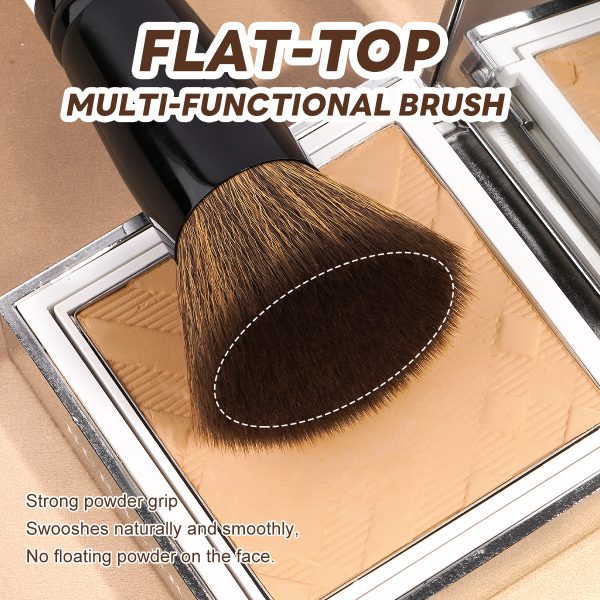 MAANGE Wholesale 3pcs Makeup Brush Custom OEM&ODM Foundation Brush Angled Concealer Brush Facial Makeup Brush