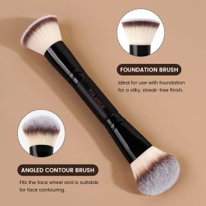 MAANGE New Arrival 20pcs Private Label Professional Makeup Brush 1pcs Powder Puff Luxury Face Makeup Brush Set - 图片 4