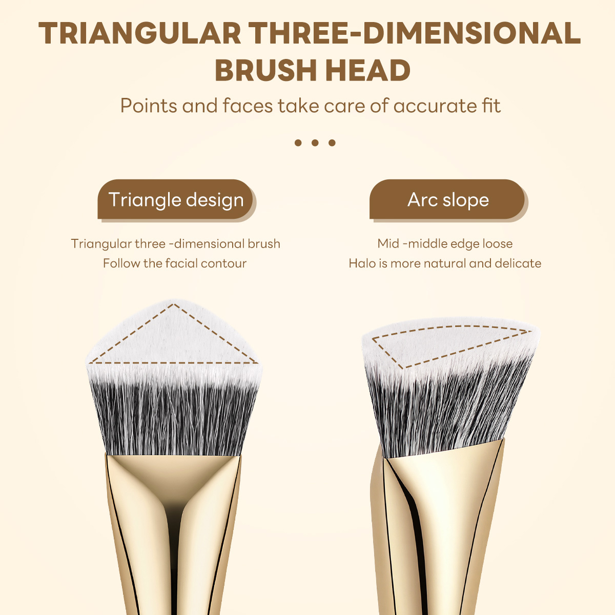 MAANGE Wholesale New Arrival 17pcs Gold Cosmetics Brush Set Travel Makeup Brushes Professional Makeup Brushes Set - 图片 4