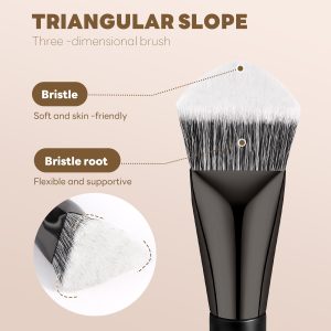 MAANGE Professional 17pcs Brush Set Premium Synthetic Foundation Concealer Eyeshadow Travelling or Daily Application Makeup Set - 图片 3