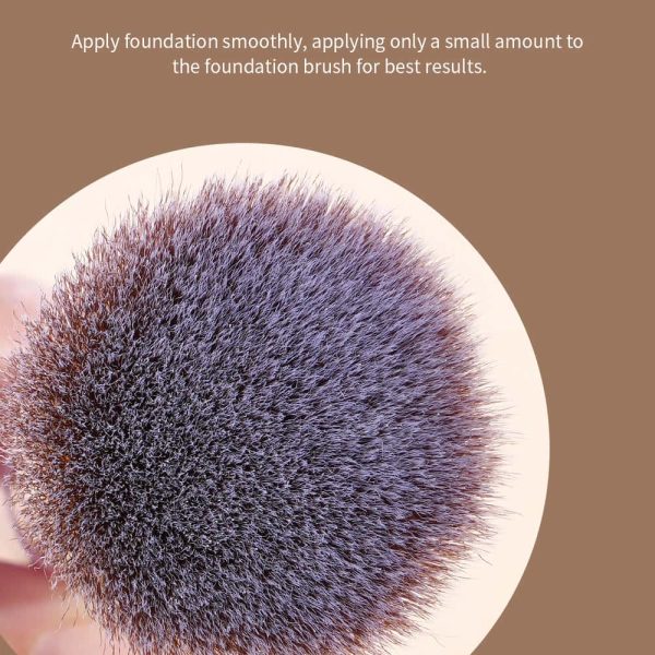 MAANGE Custom Logo 2Pcs Double-headed Loose Powder Blush Foundation Professional Makeup Brush Set