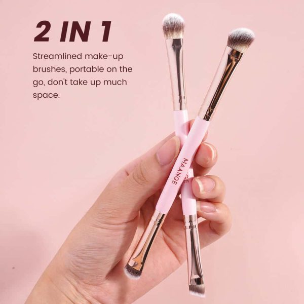 MAANGE Custom Logo OEM&ODM Luxury 7pcs Double-ended Makeup Brushes Set Private Label Facial Makeup Brush Set