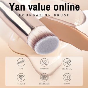 MAANGE Professional 14PCS Makeup Brush Foundation Blush Concealer Loose Powder Brush Highlighter Eyeshadow Makeup Brush Set - 图片 6