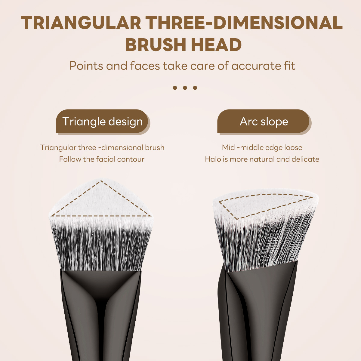 MAANGE Professional 17pcs Brush Set Premium Synthetic Foundation Concealer Eyeshadow Travelling or Daily Application Makeup Set - 图片 4