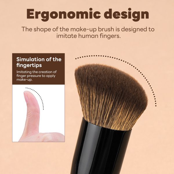 MAANGE Wholesale 3pcs Makeup Brush Custom OEM&ODM Foundation Brush Angled Concealer Brush Facial Makeup Brush