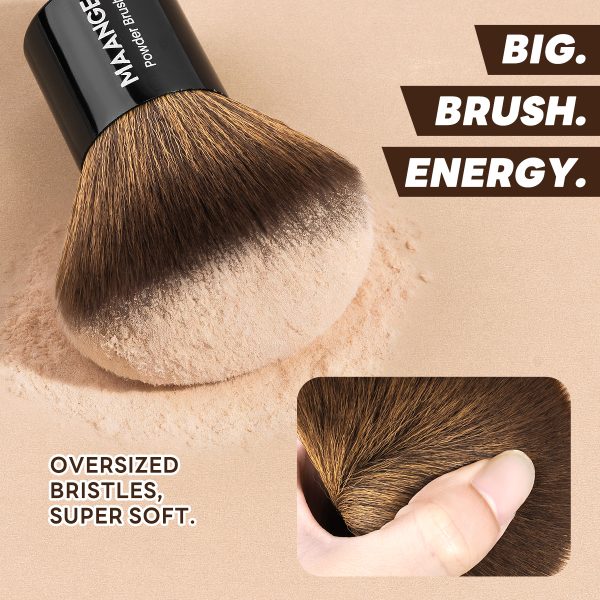 Maange Wholesale Professional 4pcs Makeup Brush Custom OEM&ODM Loose Powder Foundation Contouring Eyeshadow Makeup Brush Set