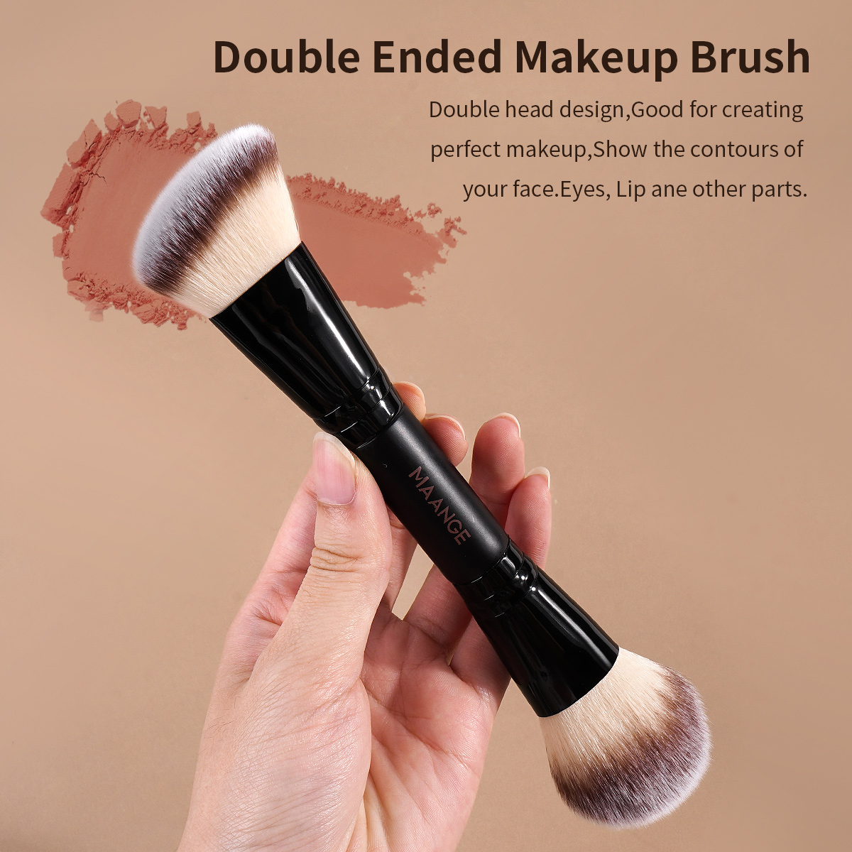 MAANGE New Arrival 20pcs Private Label Professional Makeup Brush 1pcs Powder Puff Luxury Face Makeup Brush Set - 图片 5