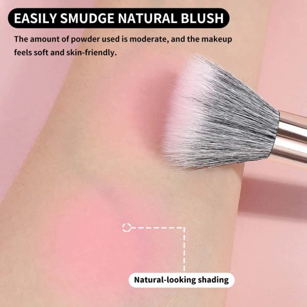 MAANGE Custom Logo Luxury 7pcs Professional Makeup Brushes Foundation Eyeshadow Brush Loose Powder Highlighter Makeup Brush Set