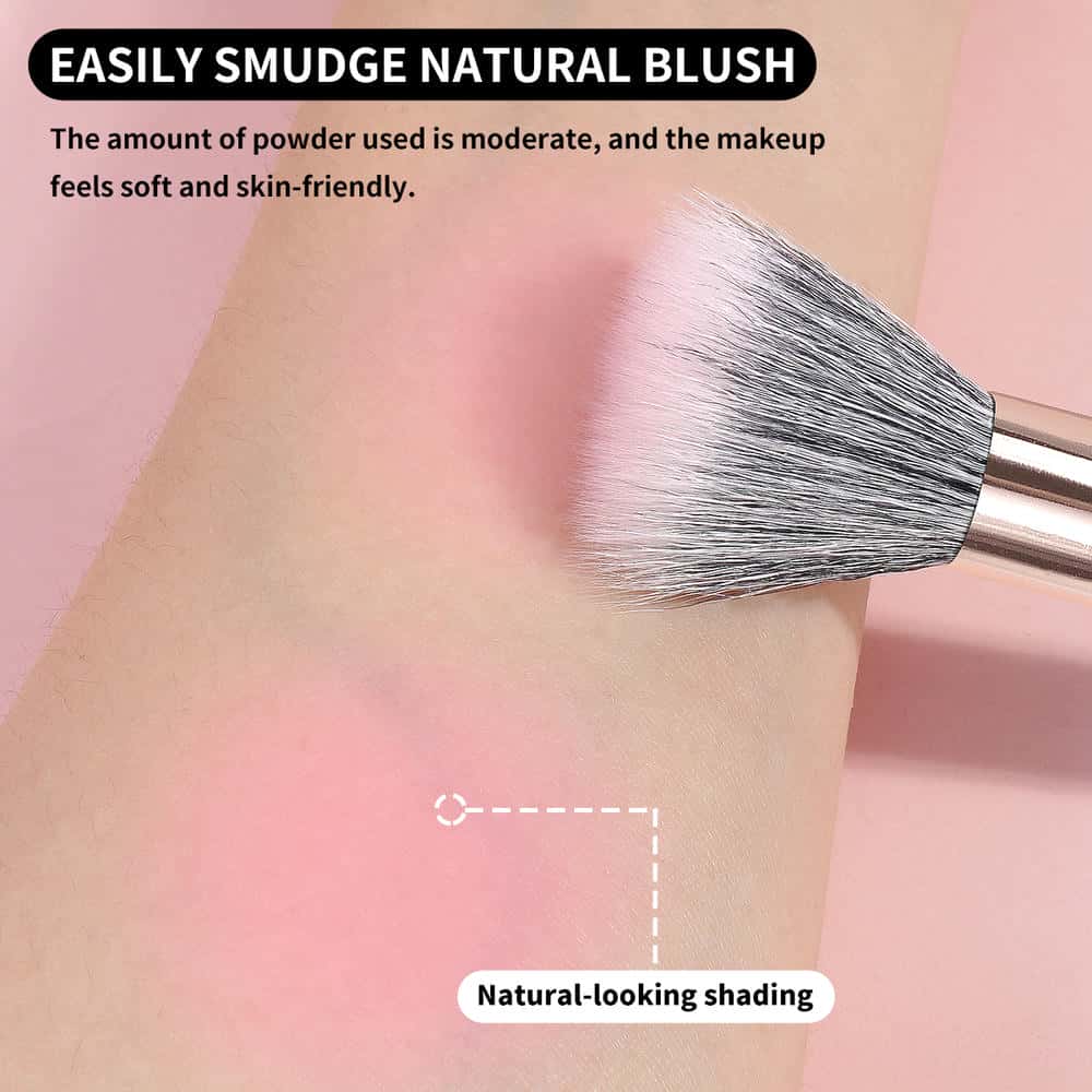 MAANGE Custom Logo Luxury 7pcs Professional Makeup Brushes Foundation Eyeshadow Brush Loose Powder Highlighter Makeup Brush Set - 图片 4