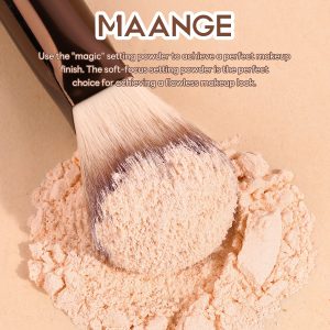 MAANGE New Design 20pcs Makeup Brushes Kits Cosmetic Black Private Label Foundation Blush Contouring Eyeshadow Makeup Brush Set - 图片 4