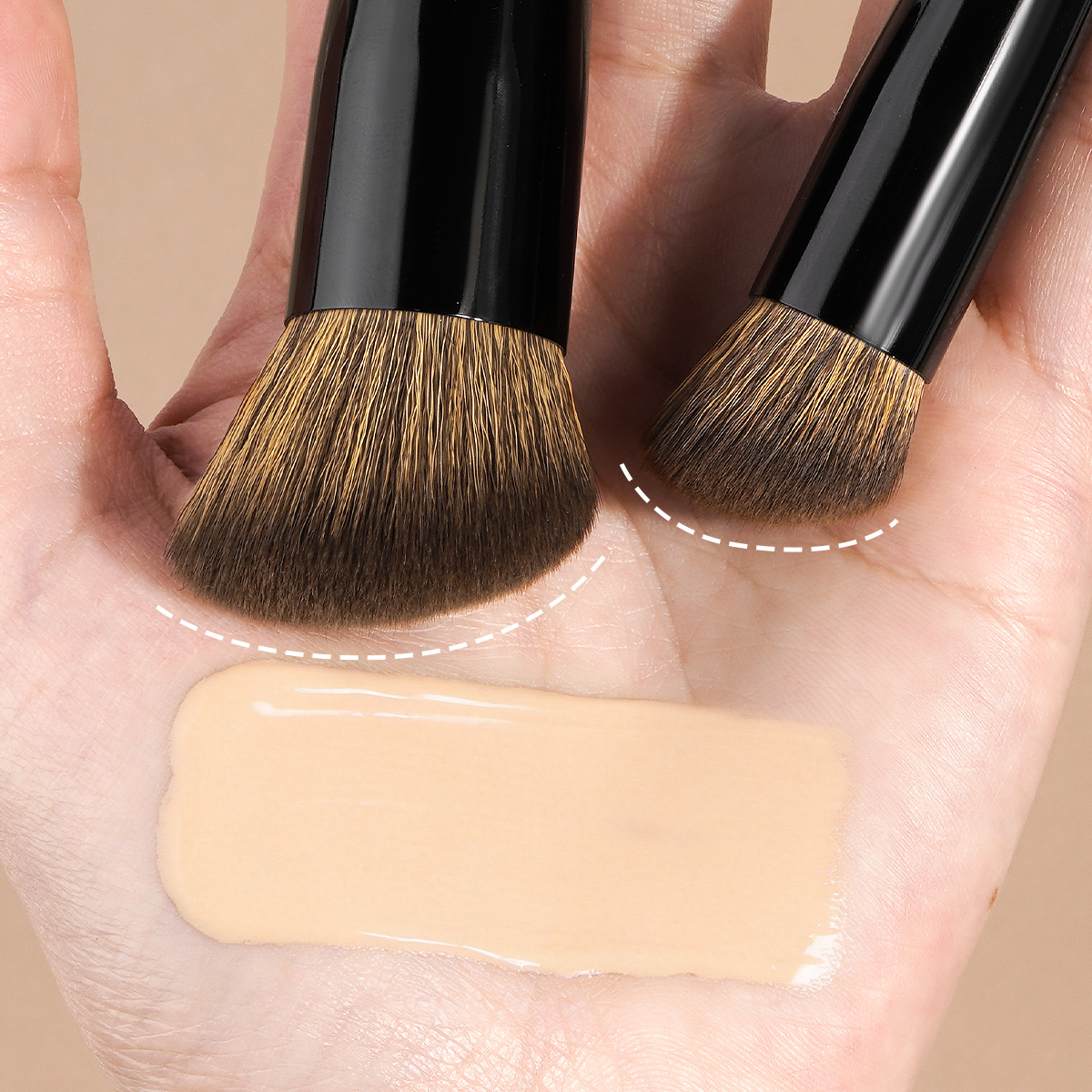Maange Professional 4pcs Makeup Brush Set Custom OEM&ODM Logo Natural Wholesale Makeup Brushes Set Makeup Brush Kit - 图片 5