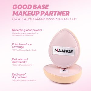 MAANGE Custom OEM&ODM 5PCS Makeup Brushes 5PCS Powder Puff Foundation Blush Loose Powder Facial Makeup Brush Set - 图片 6