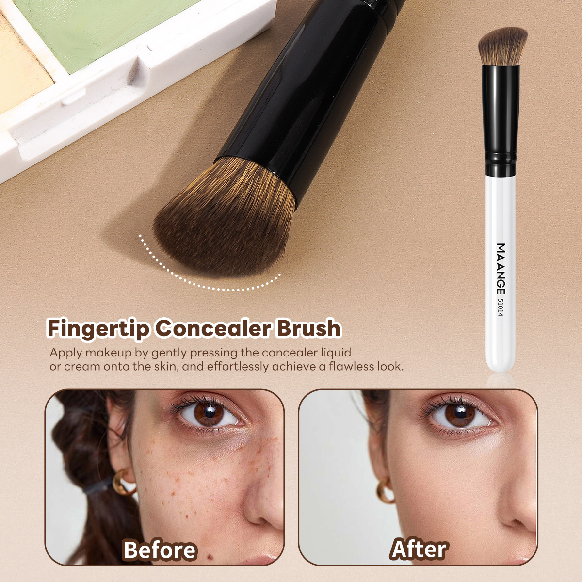 MAANGE New Arrival 7pcs Makeup Brush Set Costom OEM&ODM Makeup Brush Foundation Loose Powder Eyeshadow Makeup Brushes - 图片 7