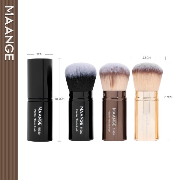 Single Foundation Brush Single Pack Makeup Brush Round-head Telescopic Brush Foundation Makeup Brush