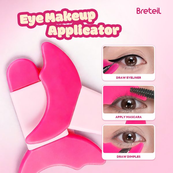 Breteil Wholesale Silicone Eyelash Baffle Novice Eyeliner Eye Black Assistant Eye Makeup Assistant Crescent Soft Silicone Baffle