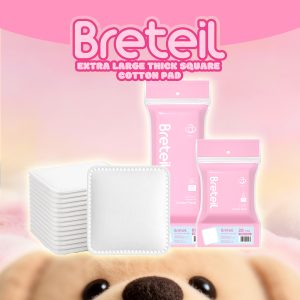 Breteil Wholesale Thick Cotton Pads  Silky Soft Deep Cleansing Multi-Use As a Wet Compress Pad Dry Wet Use Makeup Remover Pad