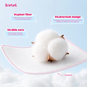 Breteil Wholesale Thick Cotton Pads  Silky Soft Deep Cleansing Multi-Use As a Wet Compress Pad Dry Wet Use Makeup Remover Pad - 图片 2