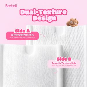 Breteil New Arrival Thick Cotton Pads  Silky Soft Deep Cleansing Multi-Use As a Wet Compress Pad Dry Wet Use Makeup Remover Pad - 图片 4