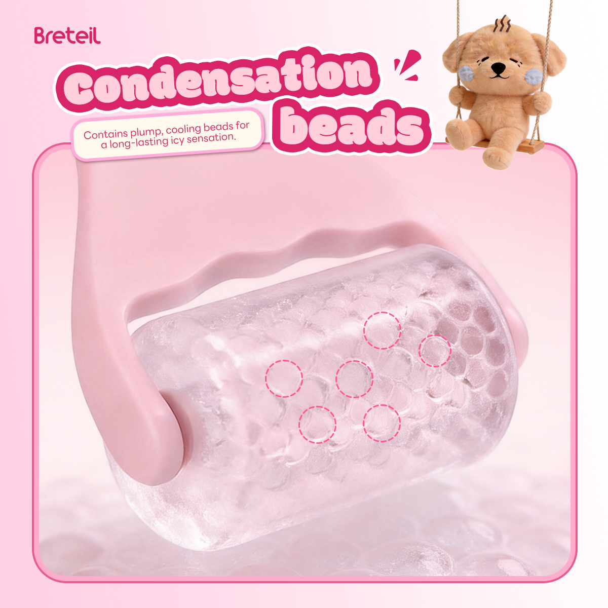 Breteil Skincare Ice Therapy Device Facial Soothing Lifting Anti-Wrinkle Cold Therapy Ice Stick Facial Massage Roller - 图片 3