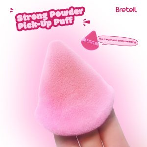 Breteil Wholesale Powder Puff Loose Sponge Washable Powder Powder Cosmetic Soft Cotton Puff Triangle-shaped Powder Puff - 图片 3