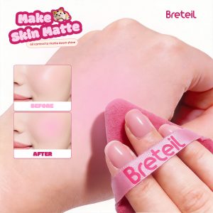 Breteil Wholesale Powder Puff Loose Sponge Powder Cosmetic Soft Cotton Puff Teardrop-shaped Triangle-shaped Powder Puff - 图片 7