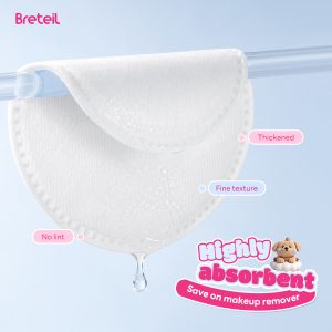 Breteil Wholesale Round Thick Makeup Remover Pads Silky Soft Multi-Use Makeup Remover Pads  Wet Compresses Makeup Remover - 图片 3