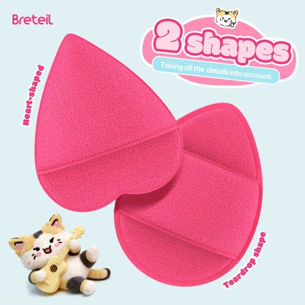 Breteil Wholesale New Arrival Facial Sponge Cleansing Puff Water Drop Glove Face Wash Reusable  Facial  Daily Cleansing Puff