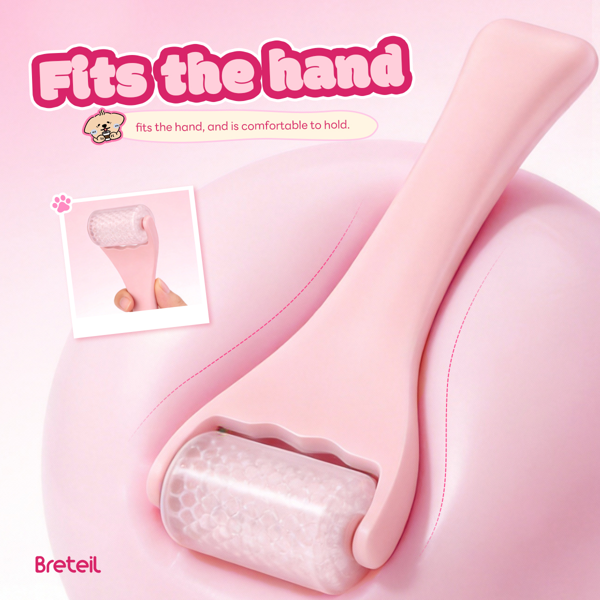 Breteil Skincare Ice Therapy Device Facial Soothing Lifting Anti-Wrinkle Cold Therapy Ice Stick Facial Massage Roller - 图片 4