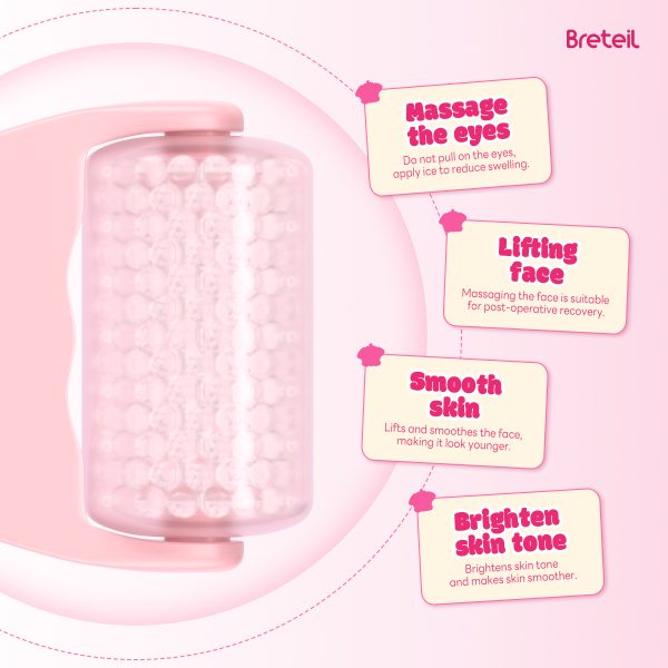 Breteil Skincare Ice Therapy Device Facial Soothing Lifting Anti-Wrinkle Cold Therapy Ice Stick Facial Massage Roller