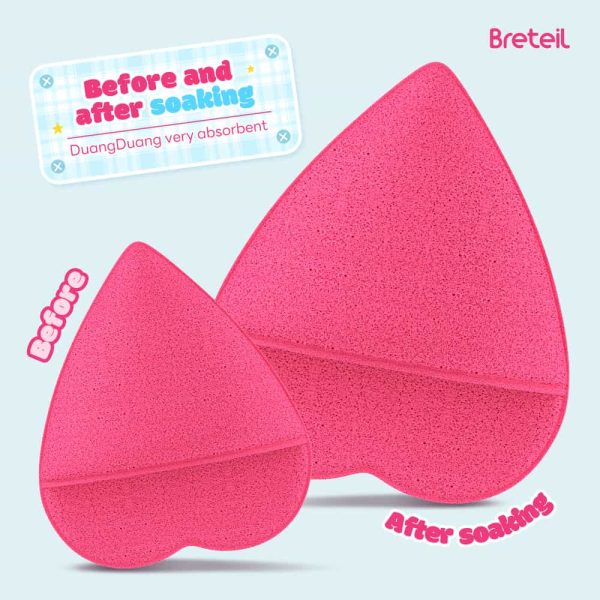 Breteil Wholesale New Arrival Facial Sponge Cleansing Puff Water Drop Glove Face Wash Reusable  Facial  Daily Cleansing Puff