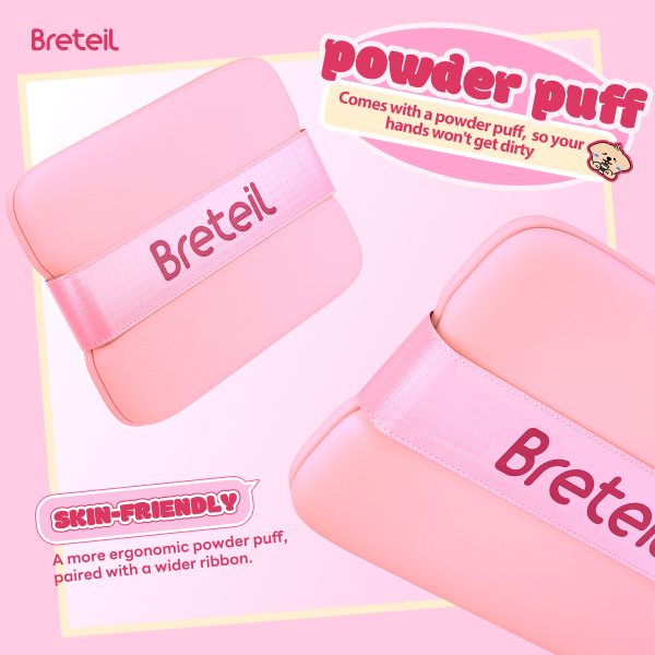 Breteil New Arrival Wholesale  Long-lasting Oil Control Prevent Makeup Smudging Portable Face Mirror case Oil-absorbing Paper