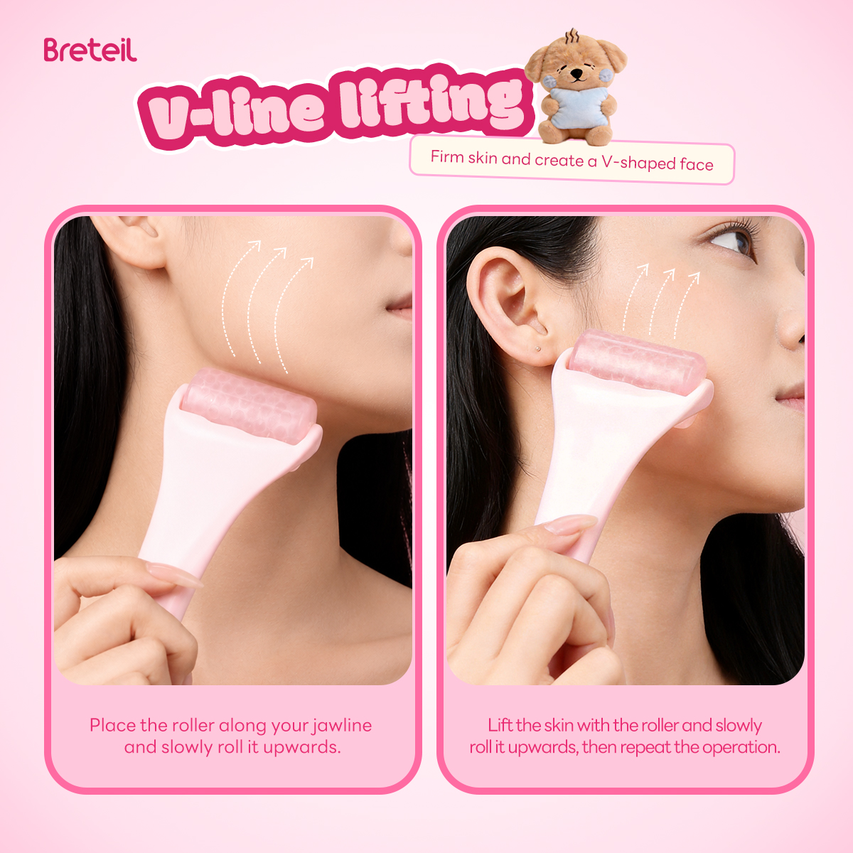 Breteil Skincare Ice Therapy Device Facial Soothing Lifting Anti-Wrinkle Cold Therapy Ice Stick Facial Massage Roller - 图片 6