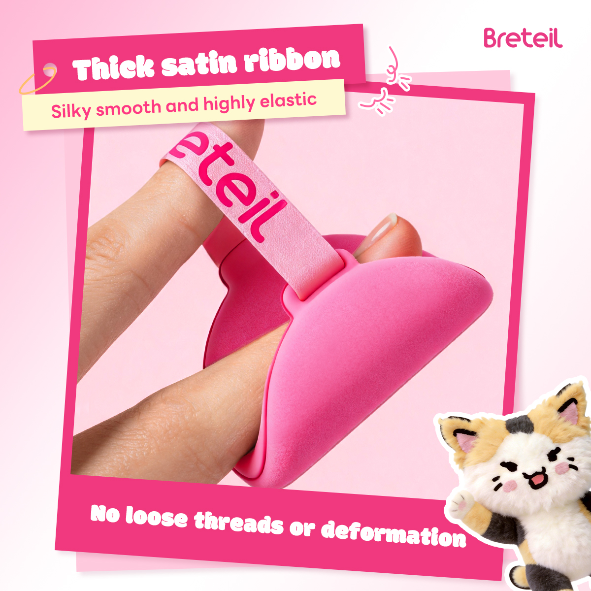 Breteil Wholesale  7PCS Double-sided Powder Puff Loose Sponge Washable  Soft Cotton Puff Teardrop-shaped 7PCS Powder Puff - 图片 5