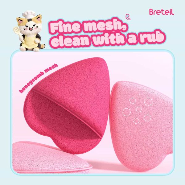 Breteil Wholesale New Arrival Facial Sponge Cleansing Puff Water Drop Glove Face Wash Reusable  Facial  Daily Cleansing Puff