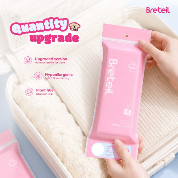 Breteil Wholesale Round Thick Makeup Remover Pads Silky Soft Multi-Use Makeup Remover Pads  Wet Compresses Makeup Remover