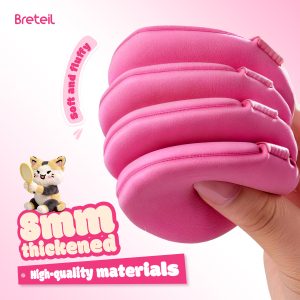 Breteil Wholesale  7PCS Double-sided Powder Puff Loose Sponge Washable  Soft Cotton Puff Teardrop-shaped 7PCS Powder Puff - 图片 7