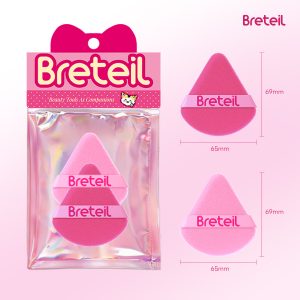 Breteil Wholesale Powder Puff Loose Sponge Washable Powder Powder Cosmetic Soft Cotton Puff Triangle-shaped Powder Puff - 图片 8