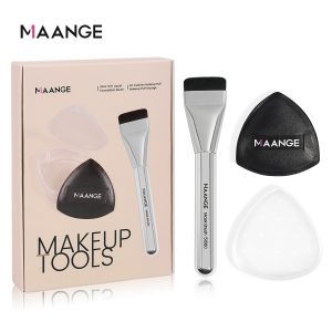 New Makeup Brushes Set High Quality Soft Synthetic Bristles Cosmetics Tools Mask Make Up Brush Triangle Puff Makeup brushes