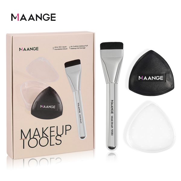 New Makeup Brushes Set High Quality Soft Synthetic Bristles Cosmetics Tools Mask Make Up Brush Triangle Puff Makeup brushes